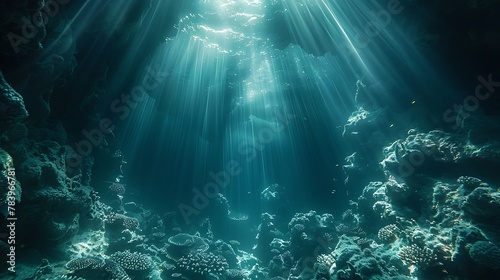 Float through the silent depths of an underwater cavern, where shafts of sunlight pierce the gloom to illuminate coral-encrusted walls and exotic fish dart through the crystal-clear waters.