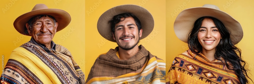 People Wearing Hats. Generative AI People Wearing Hats. Generative AI