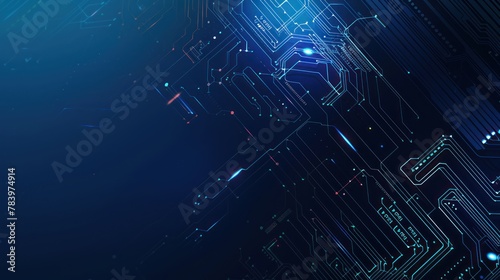 Advanced Technology Concept, CPU Processor Microchip ,Circuit Board