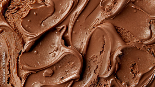 Abstract background of chocolate texture ice cream