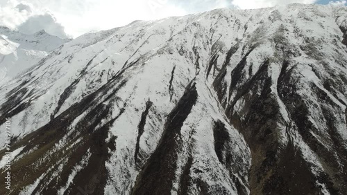 Snow Covered Areail Amazing View of Mountains of Naran Valley, KPK, Pakistan - 19th Oct 2023 photo