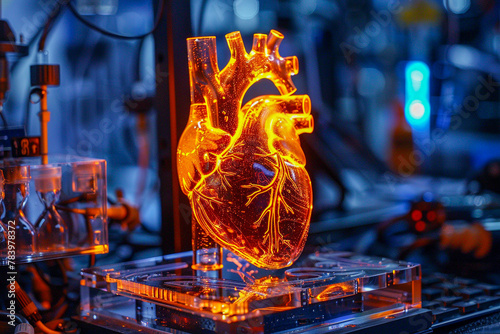 Holographic heart models used for patient education, making complex conditions understandable at a glance photo