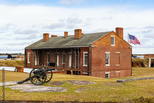 The Enlisted Mens Barracks, Fort Clinch State Park, Amelia Island, Florida, USA