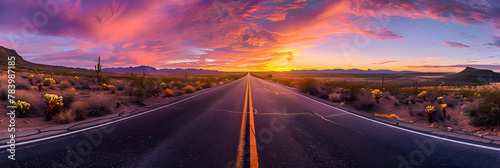 Sunset Wilderness: A Desert Road Trip through New Mexico's Vibrant Landscape photo