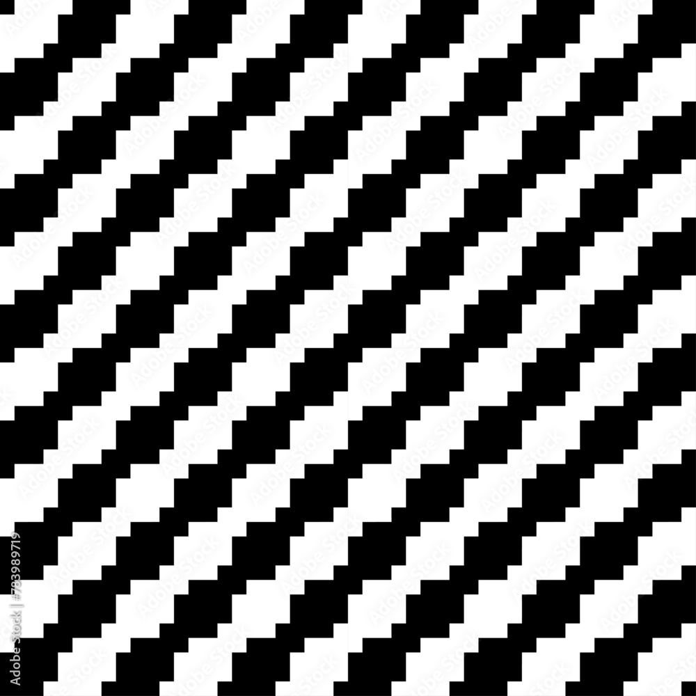 Zigzag lines background. Curves image. Seamless pattern. Diagonal stripes ornament. Jagged stripes motif. Wavy figures backdrop. Digital paper, textile print, web design, abstract vector illustration