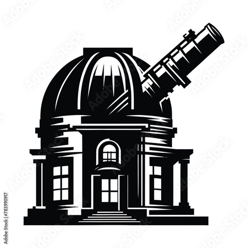 Observatory Telescope Silhouette