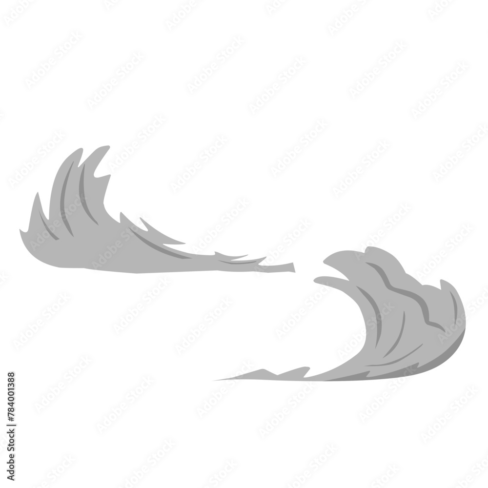Obraz premium Smoke vector illustration