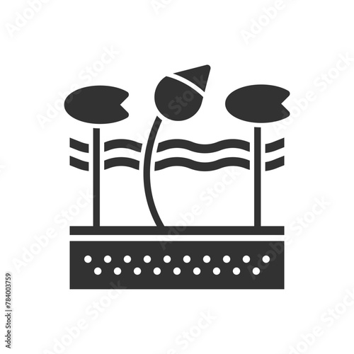 Lotus Water Icon Sign Symbol Vector