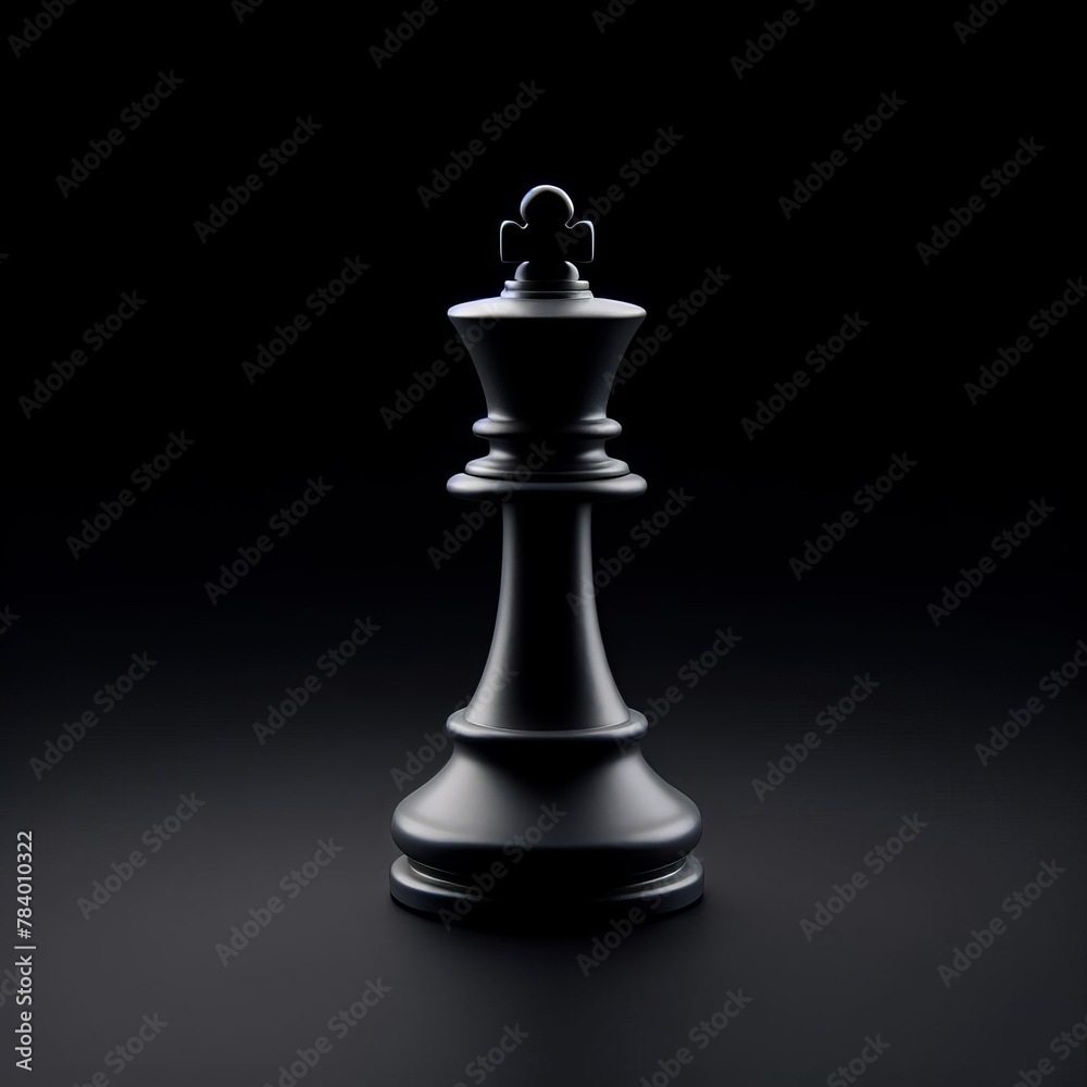 King chess piece standing alone on a dark background. Leadership, success, influencer, competition, and business strategy positive concept banner. King chess piece standing alone on a dark background. Leadership, success, influencer, competition, and business strategy positive concept banner.