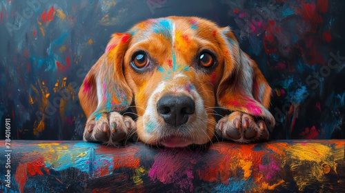 watercolor dog © natalikp
