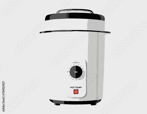 Electric yogurt maker black and white
