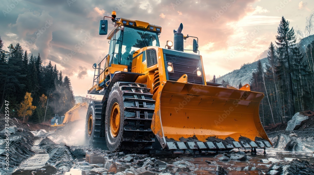 tractor or escavator mining industry. tractor or escavator mining industry.