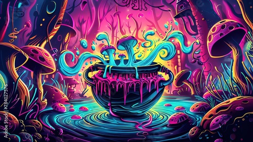 The cauldron bubbles, potions mixing to unlock spells of old, their power simmering in vibrant closeup