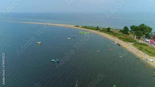 Headland Rewa Cypel Rewski Aerial View Poland photo