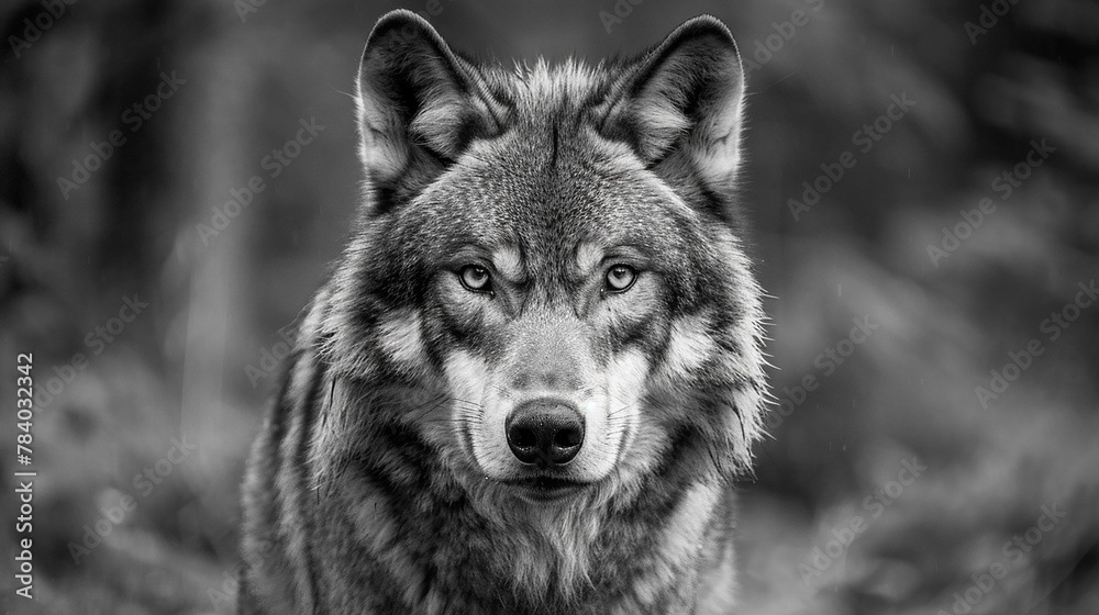 Naklejka premium lobo, poder do lobo