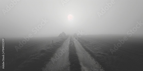 A black and white photo of a dirt road. Perfect for various design projects