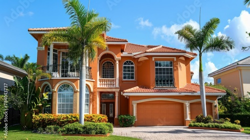 Pompano Beach, FL, USA - May 22, 2021: Single family house in Pompano Beach Florida USA © Nicat