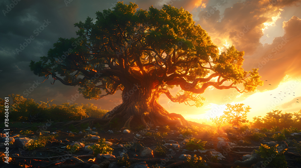 Tree of LIfe in the LIght,  illustration