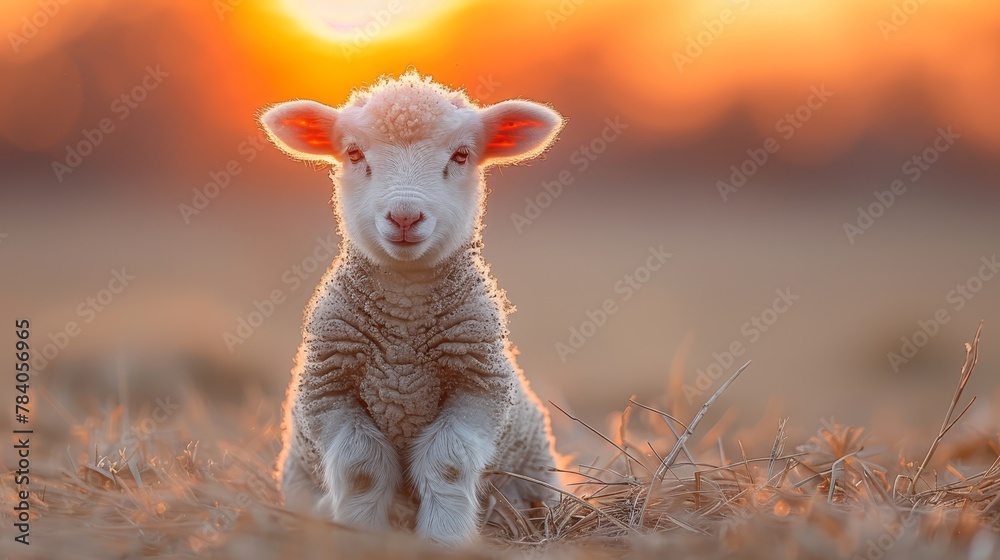 Obraz premium blurred lamb photograph