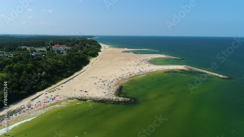 Dubai Beach In Jaroslawiec Plaza Dubaj Aerial View Poland photo