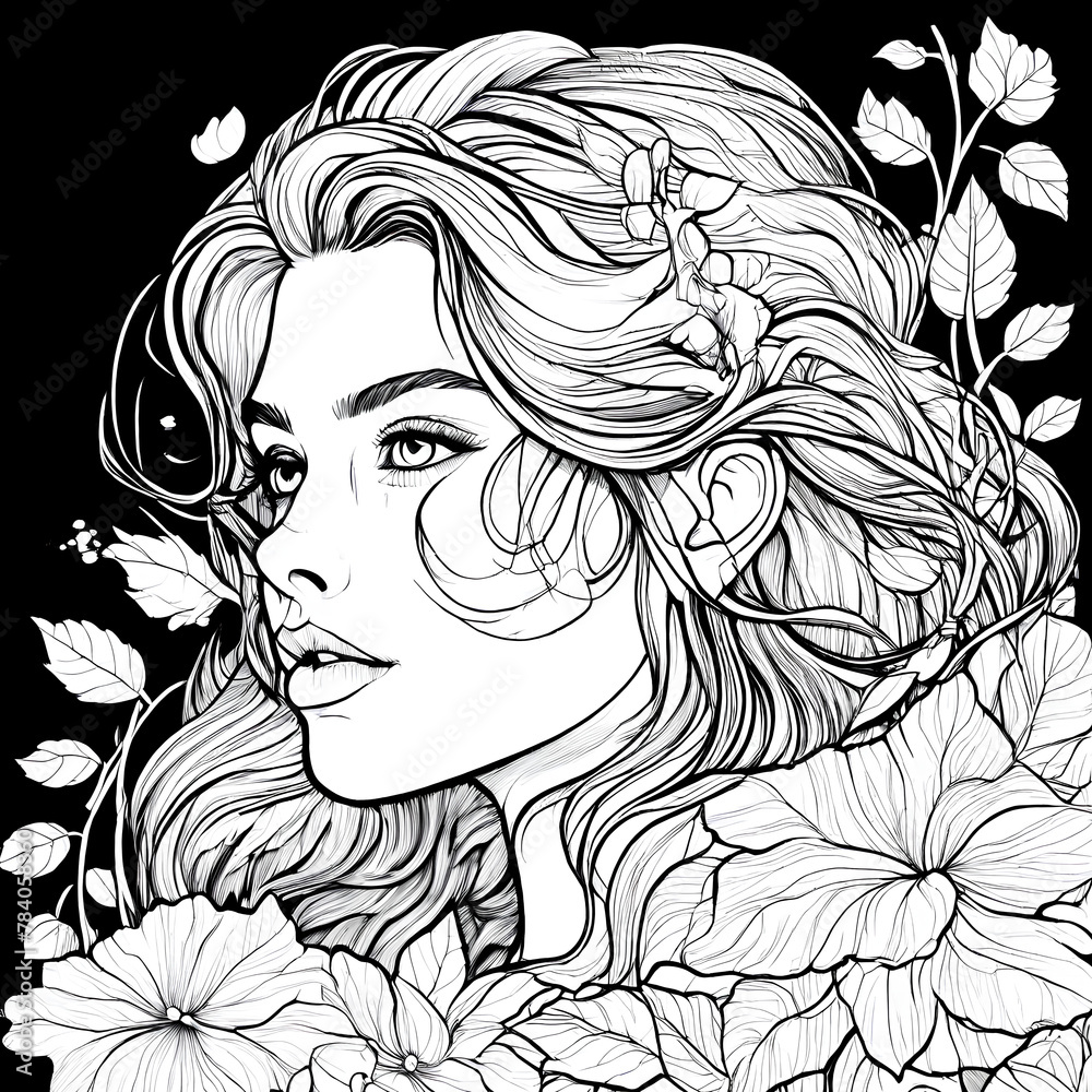 Fototapeta premium Colouring Page