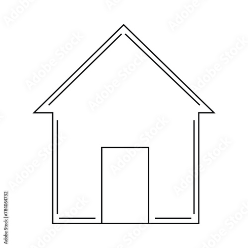 Real estate icon. House icon set. Home symbol in outline. Real estate illustration. House sign in line. Home vector. Vector illustration. Eps file 278.