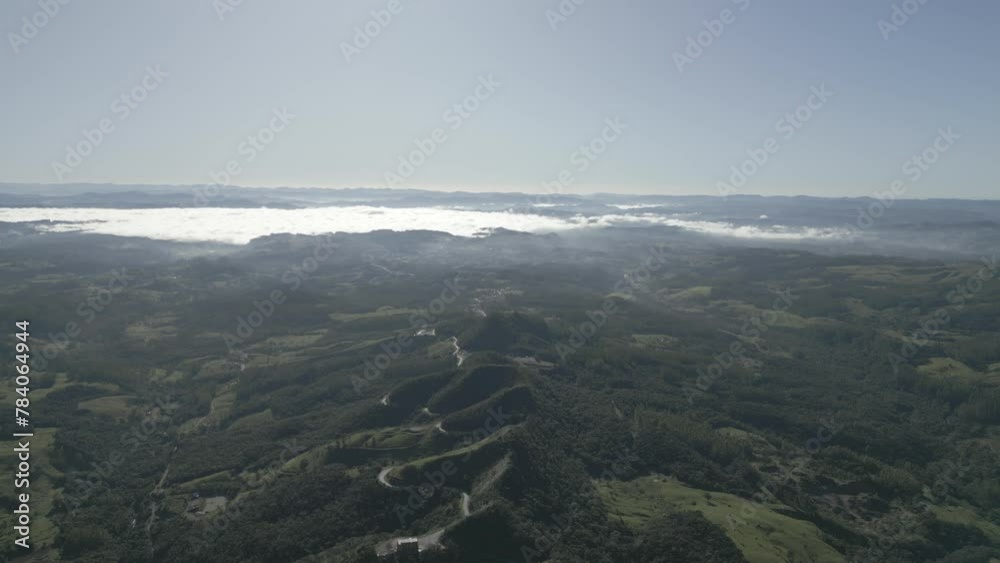 Aerial View of Urubici and Surrounding Mountains in the Serra Catarinense Region