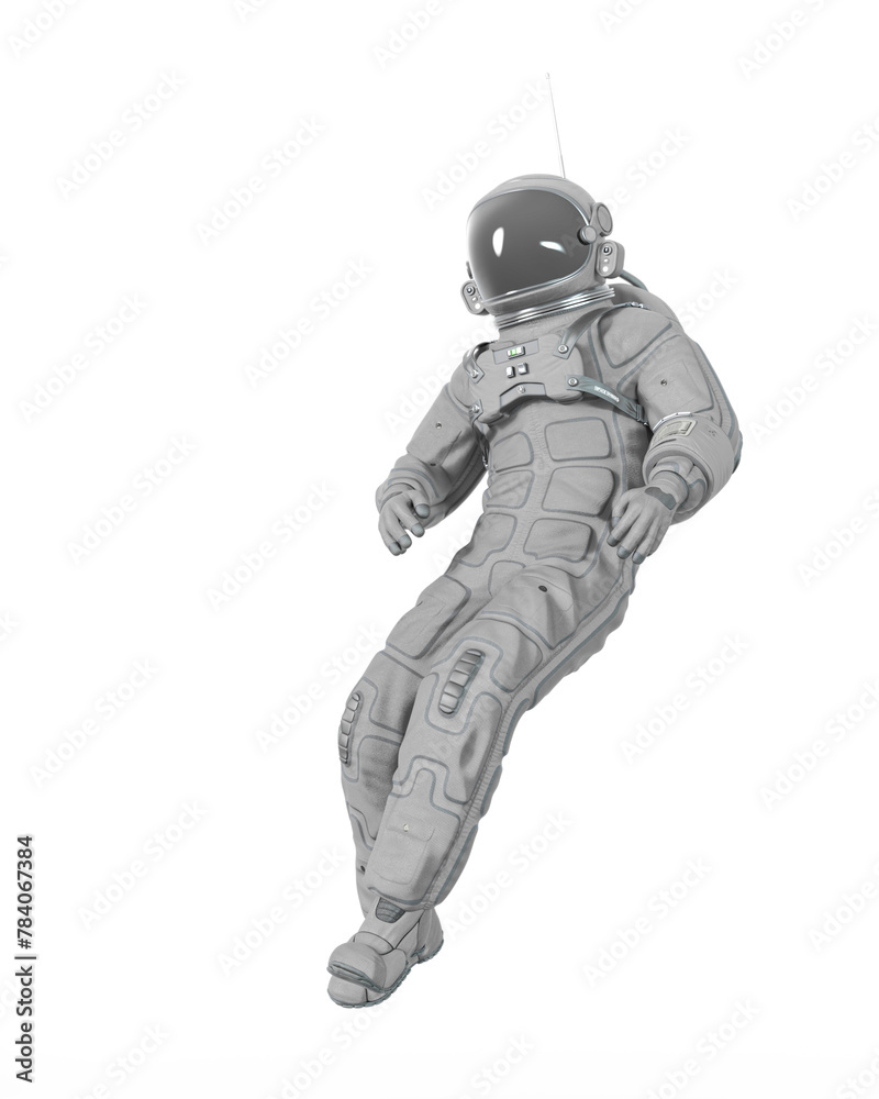 Fototapeta premium astronaut is floating back