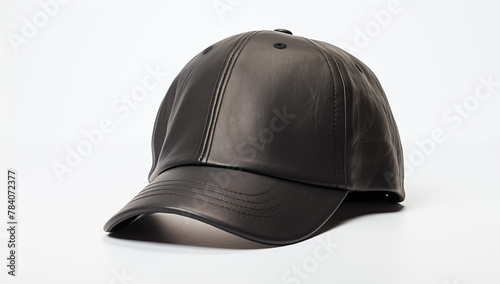 A stylish black baseball cap perfect for a day out in the sun black baseball cap Shirt Mockup for Product Design logo Placement and Branding concept
