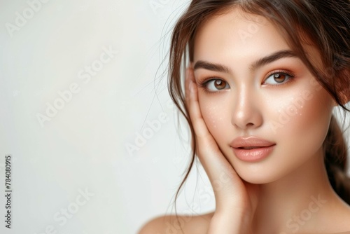 Radiant Beauty Portrait, Skincare and Wellness Concept