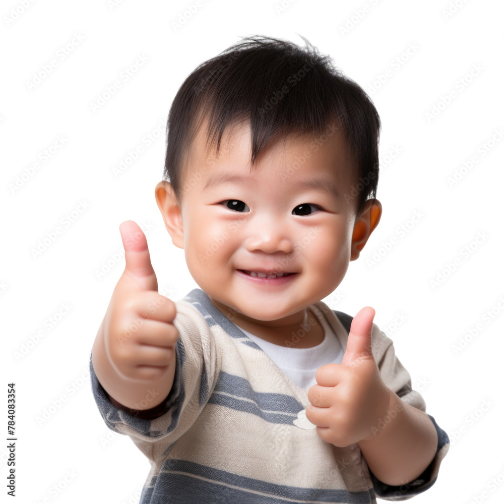 Cute baby has funny emotion and gesture transparent background Cute baby has funny emotion and gesture transparent background