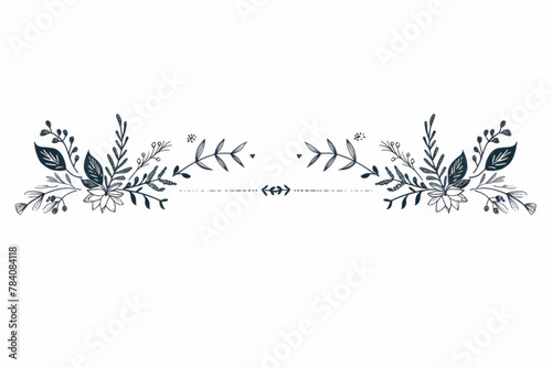 Website border, web page divider shapes. Geometric and organic separator headers for graphic design template - app, banner, page, poster, menu. Vector illustration vector icon, white background, black photo