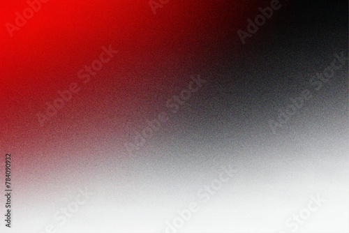 Grainy Texture Gradient in Red Black and White - Stylish Abstract Background Art