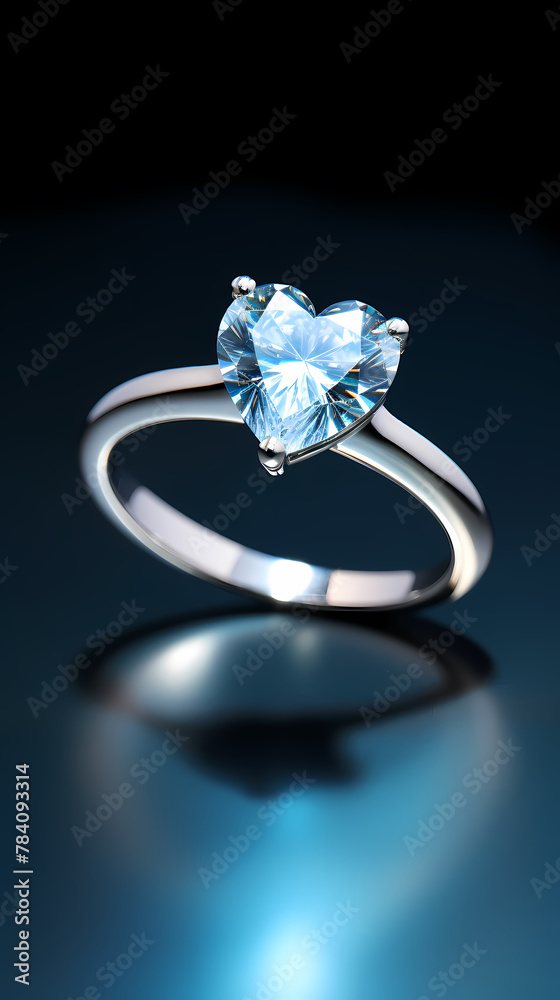 Valentine's Day themed heart-shaped ring Valentine's Day themed heart-shaped ring