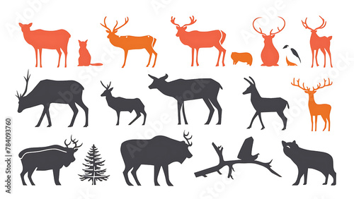 Wildlife Wonders  Vector Animal Illustrations  Nature-Inspired Designs  Transparent Backgrounds for Versatile Usage  PNG Format Included