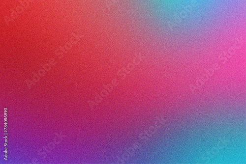 Colorful Red Purple Cyan Gradient with Grainy Texture Effect