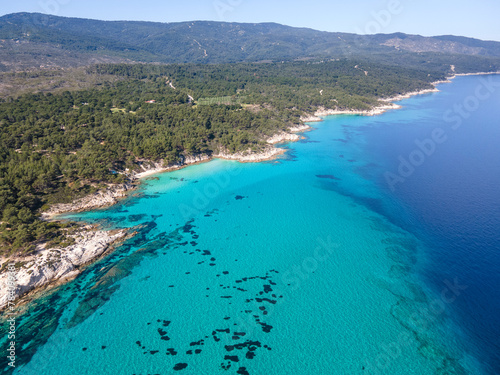 Sithonia coastline near Orange Beach, Chalkidiki, Greece © Stoyan Haytov