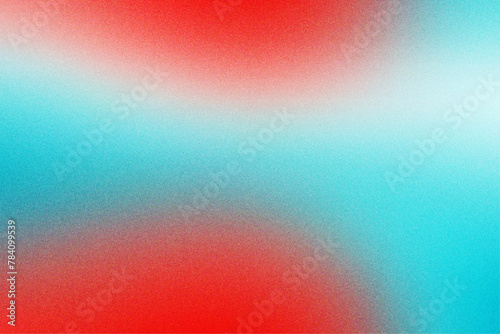 Grainy Texture Gradient Red White Turquoise Background