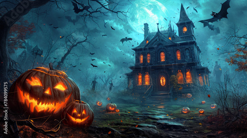 Halloween haunted House