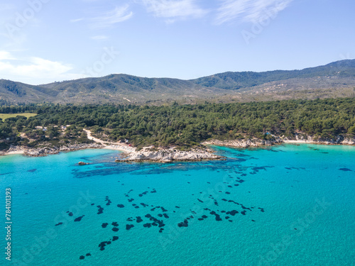 Sithonia coastline near Orange Beach, Chalkidiki, Greece