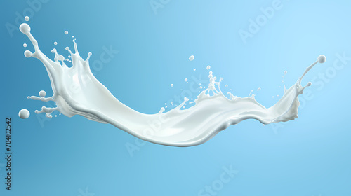 milk splash liquid effect