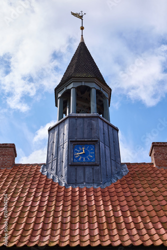 Ebeltoft / Denmark: Ridge turret on the roof of the old, historic city hall
