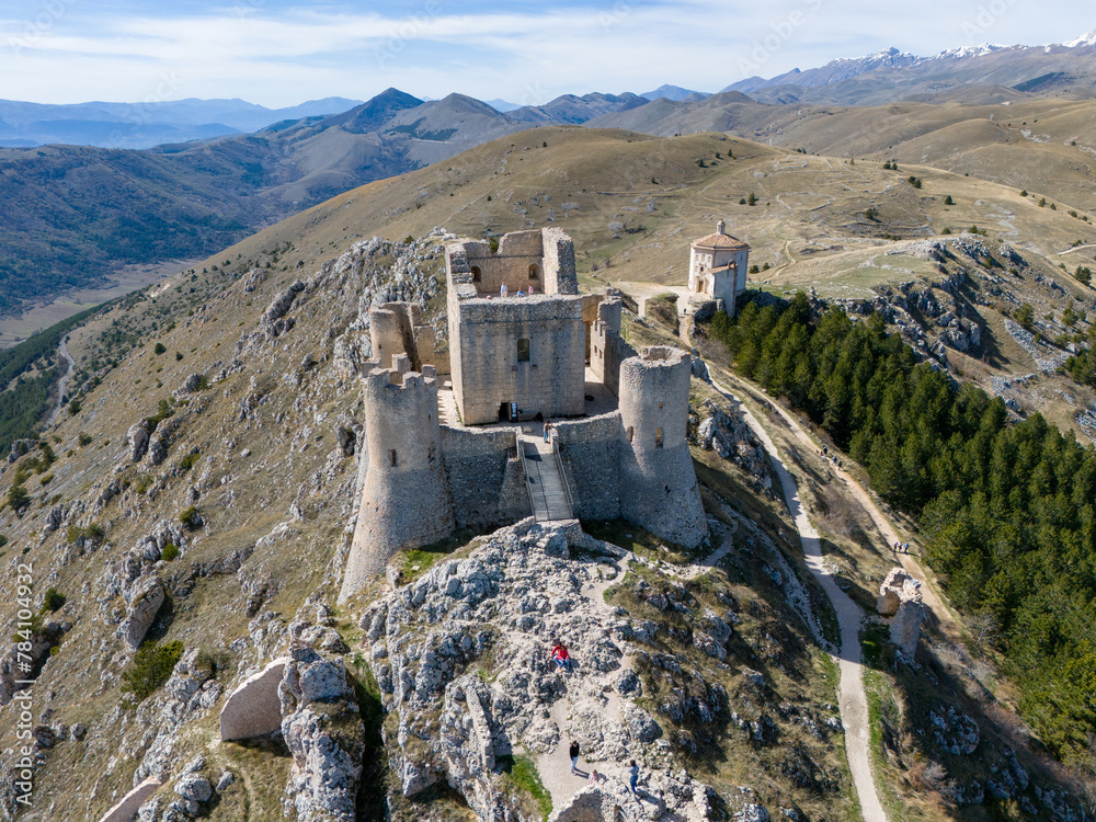 Rocca di Calascio, Abruzzo, Italy, Aerial Photography