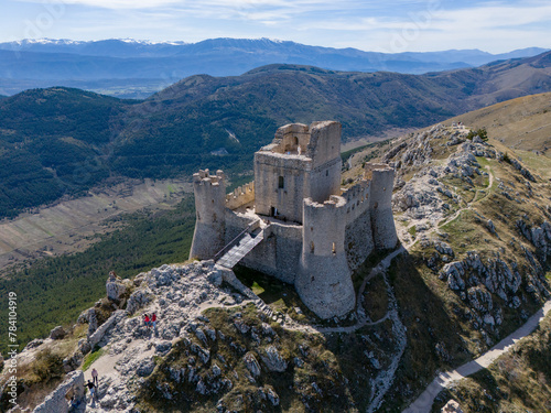 Rocca di Calascio, Abruzzo, Italy, Aerial Photography