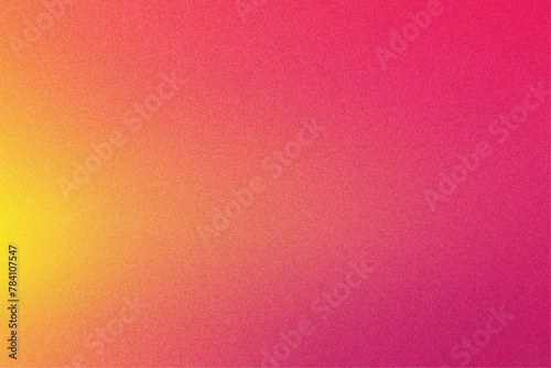 Abstract Yellow and Magenta Gradient with Grainy Texture