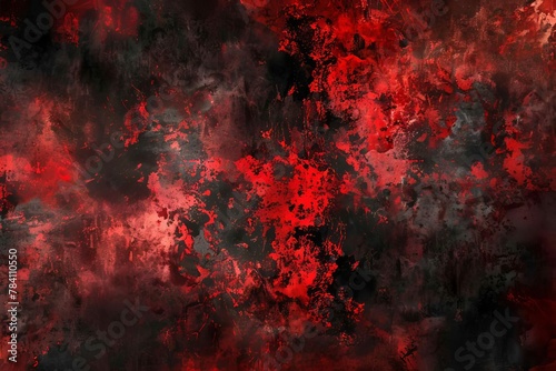 red and black abstract background with fiery texture and dramatic contrast digital ilustration