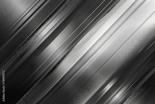 sleek and modern silver black and white gradient background with diagonal lines and metallic texture digital ilustration