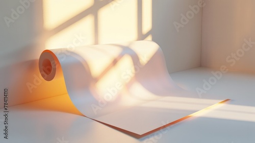 Elegant Blotting Papers Displayed on Soft Lit Office Desk