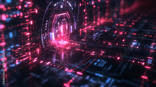 background technology, encryption, data protection, colors, visual elements, sinematographic image
