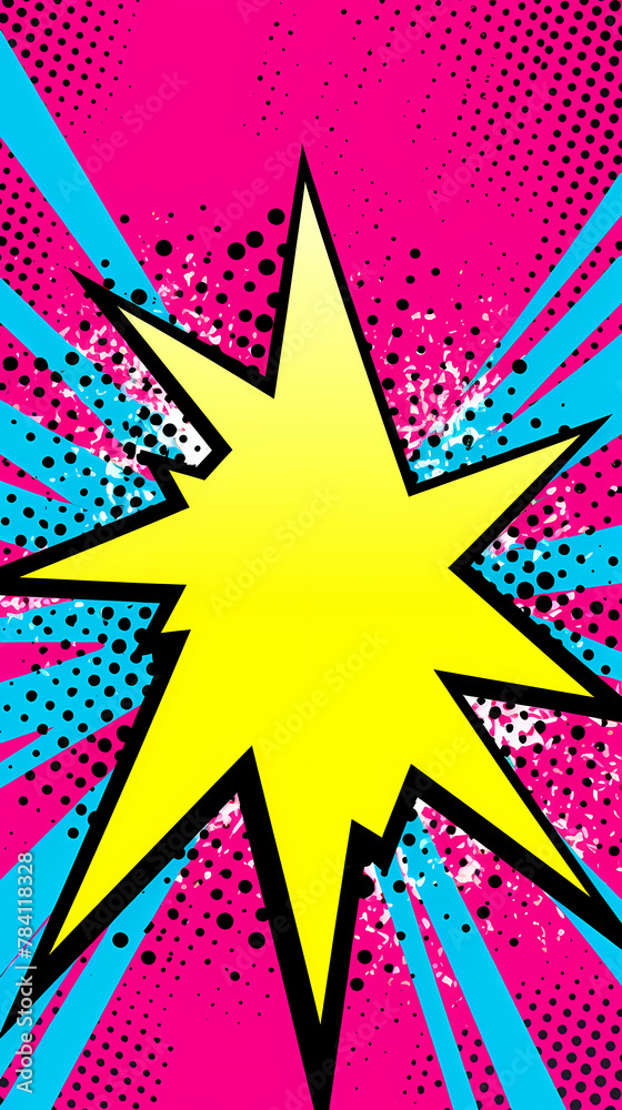 Obraz premium Pop art style cartoon illustration